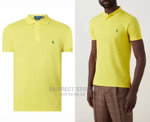 Polo Ralph Lauren Yellow Stretch Mesh Polo Shirt