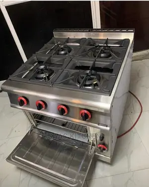 4burner Gas Cooker With Industrial Oven