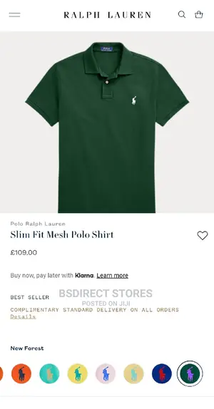Polo Ralph Lauren New Forest Green Slim Fit Mesh Polo Shirt