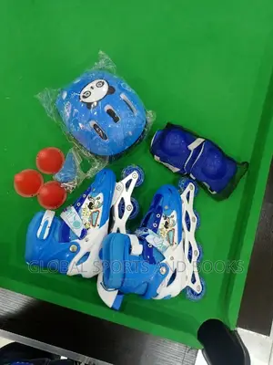 Skateshoe With Complete Accessories, Helmet,Elbow Knee Gear