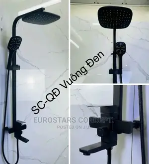 Black Square Shower Mixer