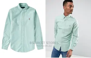 Polo Ralph Lauren Green Slim Fit Button Down Oxford Shirt