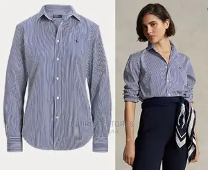 Polo Ralph Lauren Women's Long Sleeve Button Front Shirt
