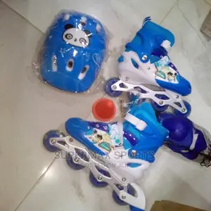 Children Skating Shoe With Helmet and Safety Guards