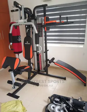 3 Station Gym With Punching Bag and Sit Up Commercial One