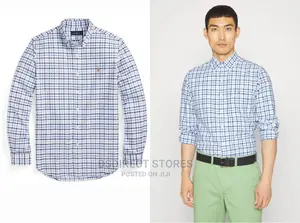 Polo Ralph Lauren Blue Multi Custom Fit Oxford Checked Shirt