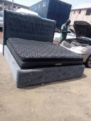 Luxury High Back Rest Padded Bedframe.