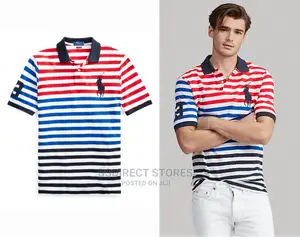 Polo Ralph Lauren Classic Fit Striped Mesh Polo Polo Shirts