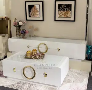 Executive Media Console and Center Table