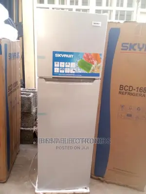 Brand New SKYRUN Double Door Refrigerator 168L External