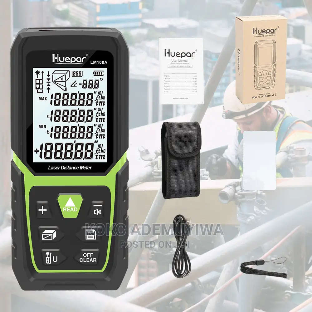 Laser Distance Meter(120m) + Angle Sensor