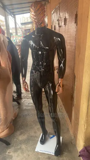 Male Fibre Black And Rose Gold Body Mannequin