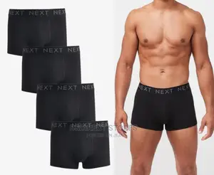 NEXT Hipsters Black Luxury Men Cotton Boxers Pack Of Four