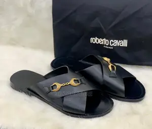 Original Italian ROBERTO CAVALLI Slippers Available in Store