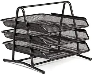 3 Layer A4 Metal Tray Office Desk Organiser