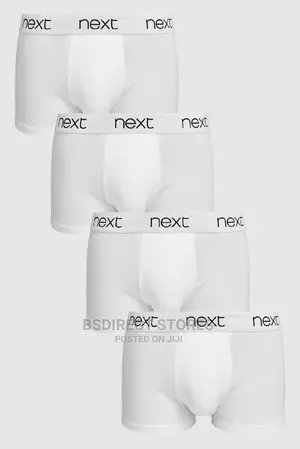 NEXT Hipsters White Luxury Men Cotton Boxers Pack of Four