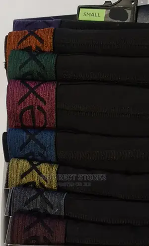 NEXT a-Front Black Bright Waistband Cotton Boxers Pack of 8