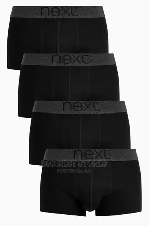 Next Hipsters Black Luxury 100% Pure Cotton Men Boxers