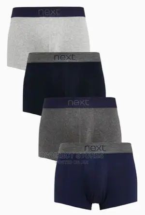 Next Hipsters Grey/Navy Luxury 100% Pure Cotton Men Boxers