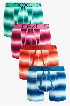 NEXT a-Front Multi-Stripe Luxury Men Cotton Boxers Pack of 4
