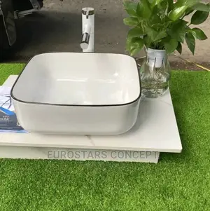 White an Black Ceramic Wash Hand Basin