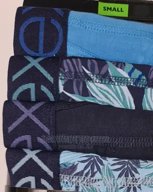 NEXT Blue Pattern a-Front Luxury Men Cotton Boxers Pack of 4