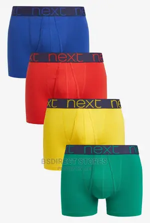 NEXT Multi Colour a-Front Luxury Men Cotton Boxers Pack of 4