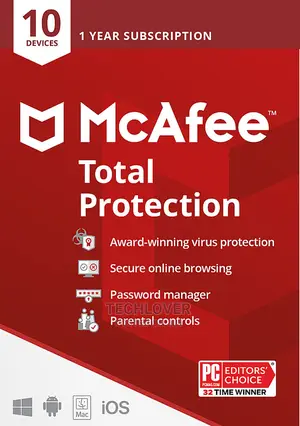 McAfee Total Protection 10 Device 1 Year