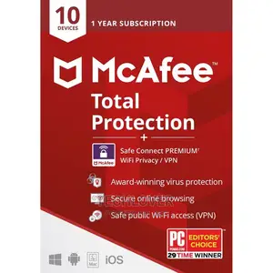 McAfee Total Protection 10 Device 1 Year