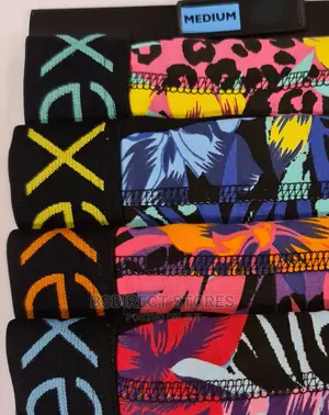 NEXT a-Front Colourpop Flower Luxury Cotton Boxers Pack of 4