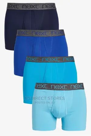 NEXT a-Front Blues Luxury Men Cotton Boxers Pack of 4