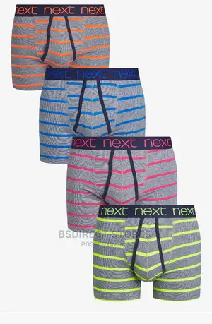 NEXT A-front Neon Stripe Luxury Men Cotton Boxers Pack Of 4