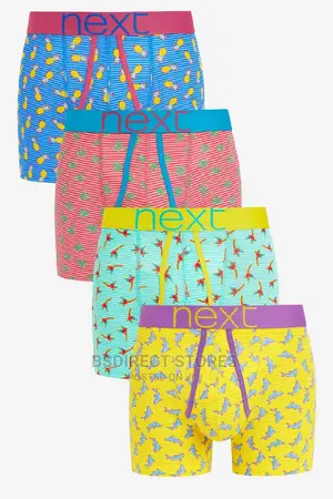 NEXT a-Front Hawaii Print Luxury Men Cotton Boxers Pack of 4