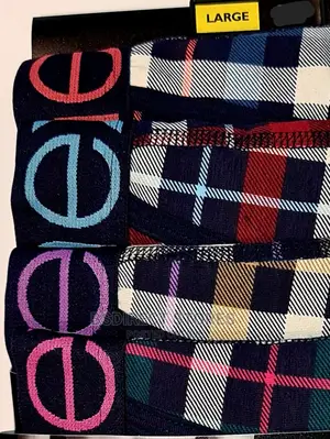 NEXT a-Front Bright Check Luxury Cotton Boxers Pack of Four