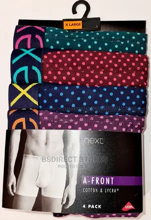 NEXT a-Front Tonal Spot Luxury Men Cotton Boxers Pack of 4