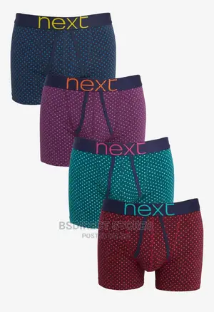 NEXT a-Front Tonal Spot Luxury Men Cotton Boxers Pack of 4