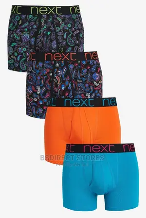 NEXT a-Front Tartan Check Luxury Men Cotton Boxers Pack of 4