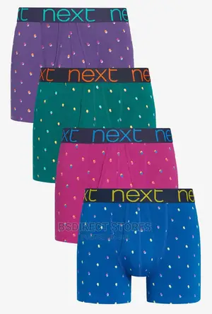 NEXT A-front Colour Spot Pattern Luxury Men Boxers Pack Of 4