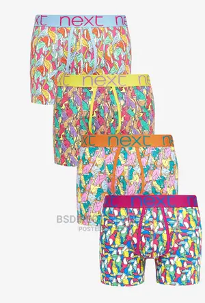 NEXT a-Front Animals Print Luxury Cotton Boxers Pack of Four