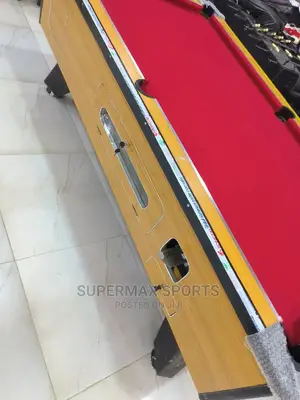 New Red HDF Coin and Marble Pool Table With Coins