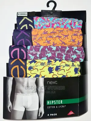 NEXT Hipsters Tropical Animal Luxury Cotton Boxers Pack of 4