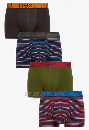 NEXT Hipsters Stripe Luxury Men Cotton Boxers Pack of Four