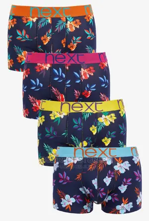 NEXT Hipsters Tropical Flowers Pattern Men Boxers Pack of 4