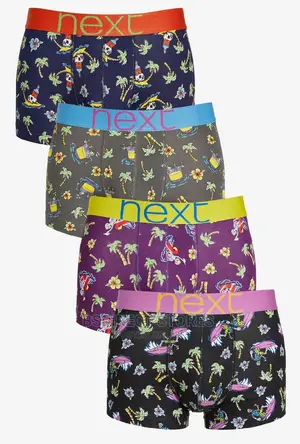NEXT Hipsters Coast Life Luxury Men Cotton Boxers Pack of 4