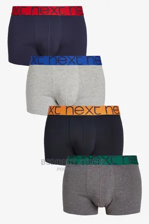 NEXT Hipsters Grey/Navy Luxury Men Cotton Boxers Pack of 4