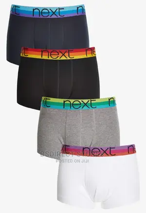 NEXT Hipsters Bright Waistband Luxury Cotton Boxer Pack of 4
