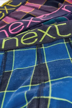 NEXT Hipsters Bright Check Luxury Cotton Boxers Pack of Four