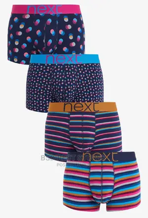 NEXT Hipsters Multi Patterned Luxury Cotton Boxers Pack of 4