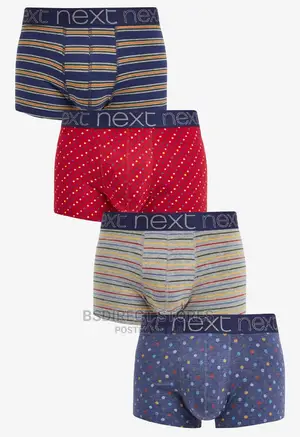 NEXT Hipsters Multi Luxury Men Cotton Boxers Pack of Four