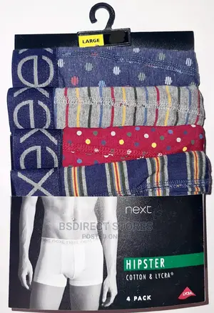 NEXT Hipsters Multi Luxury Men Cotton Boxers Pack of Four